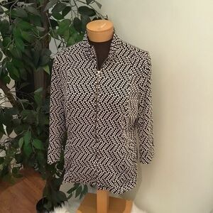 Erin London full zip 3/4 sleeve lightweight blazer Woman’s size Medium